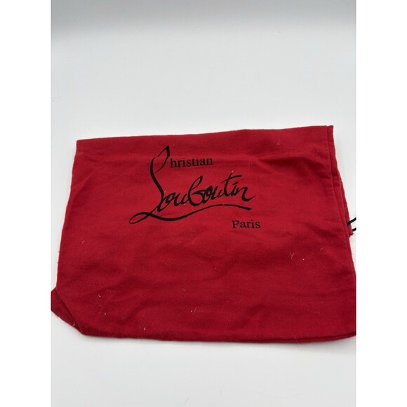 Christian Louboutin Patent & Suede Nude Block Heels Maud 100 Sz EU 37 7 Sample - Picture 13 of 13